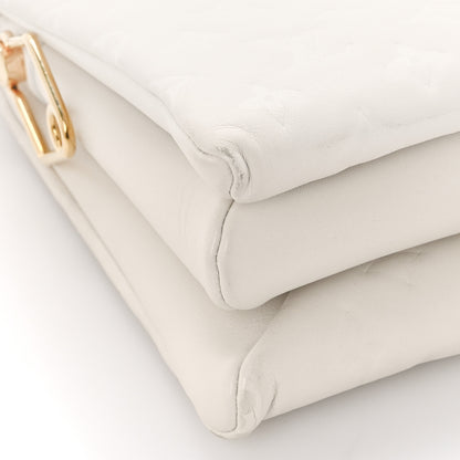 Louis Vuitton Lambskin Embossed Monogram Coussin PM Beige Cream 7 of 8