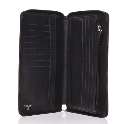 Chanel Caviar Timeless Travel Zip Wallet Black 5 of 8