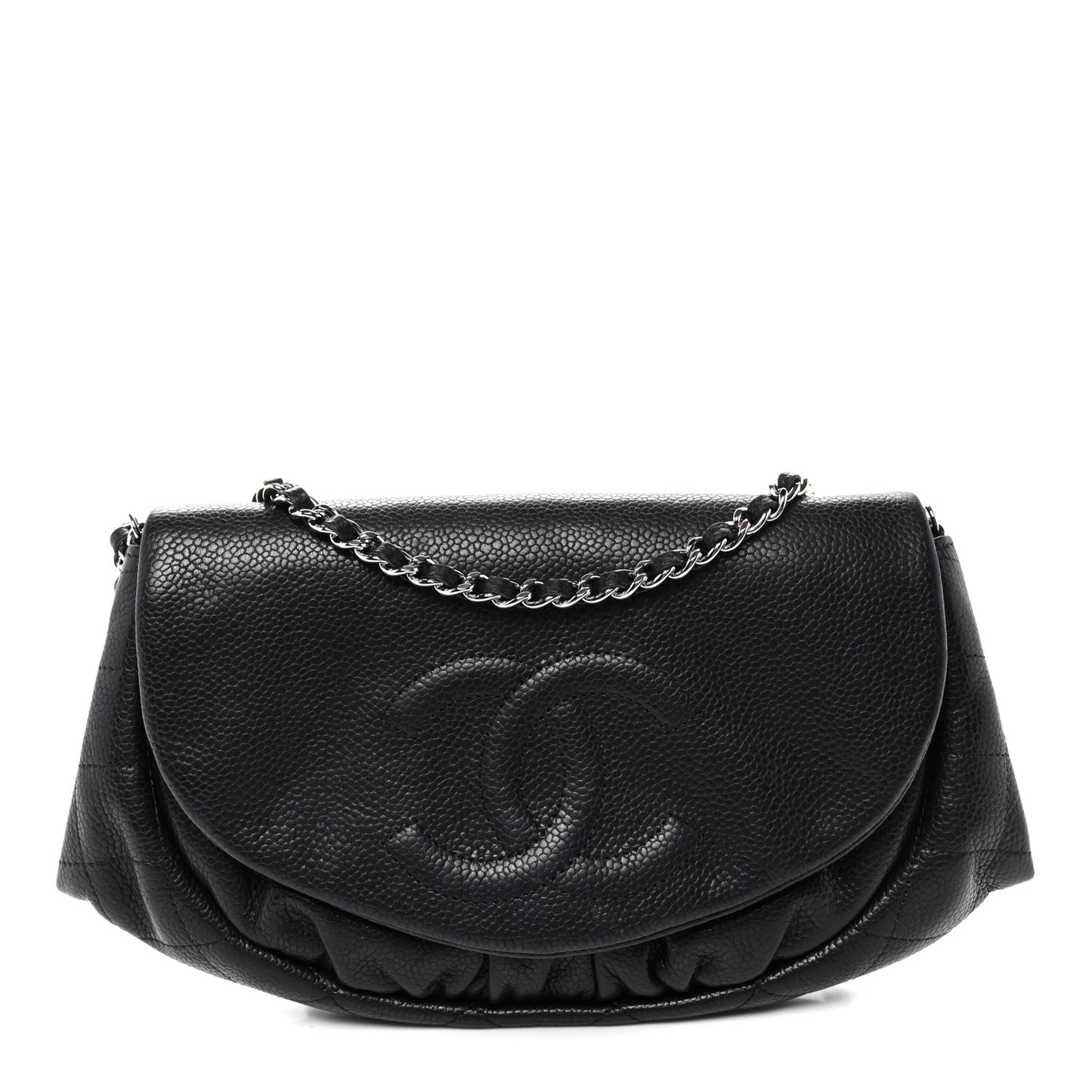 Caviar Half Moon Wallet On Chain WOC Black