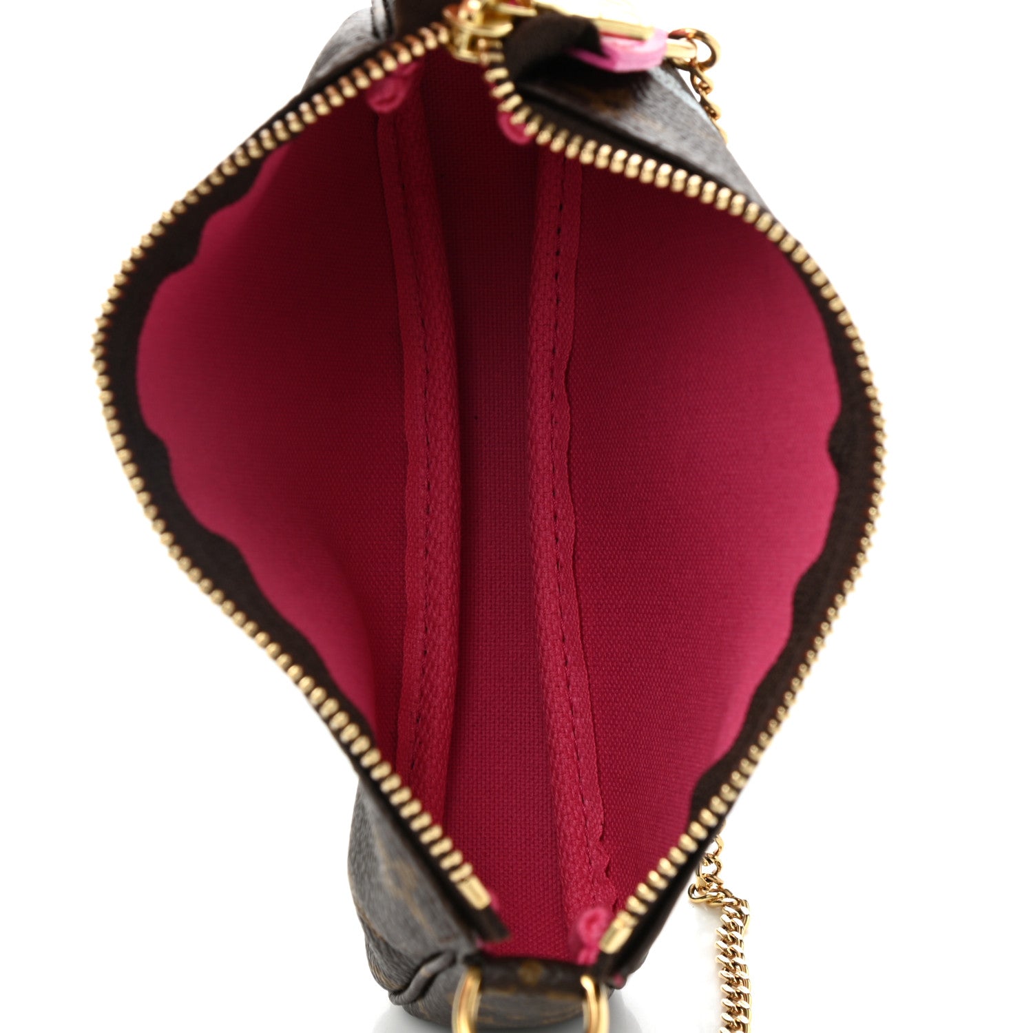 Louis Vuitton Monogram 2022 Christmas Animation Seoul Mini Pochette Accessories Fuchsia 4 of 6