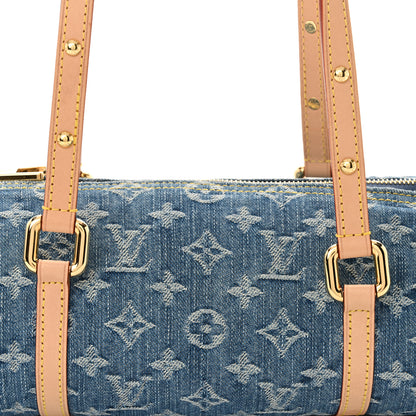 Louis Vuitton Monogram Denim Papillon Denim Blue 7 of 10