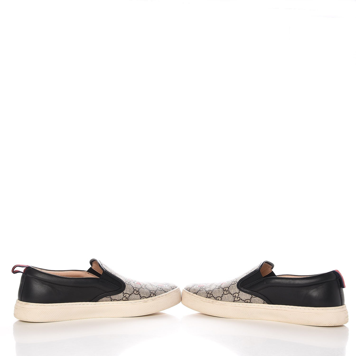 Gucci GG Supreme Monogram Snake Slip On Sneakers Brown 5 of 13