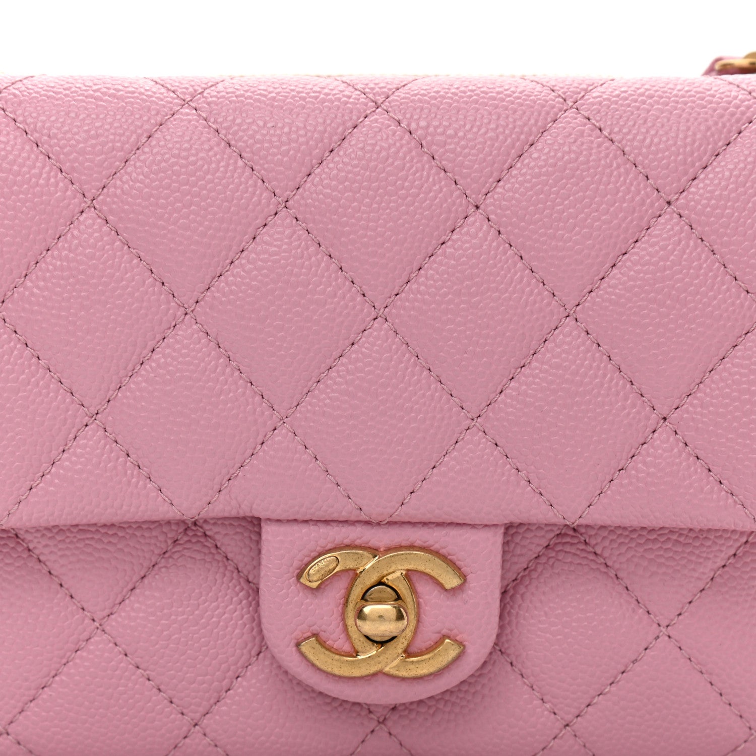 Chanel Shiny Caviar Pick Me Up Flap Belt Bag Pink Pink 9 of 10