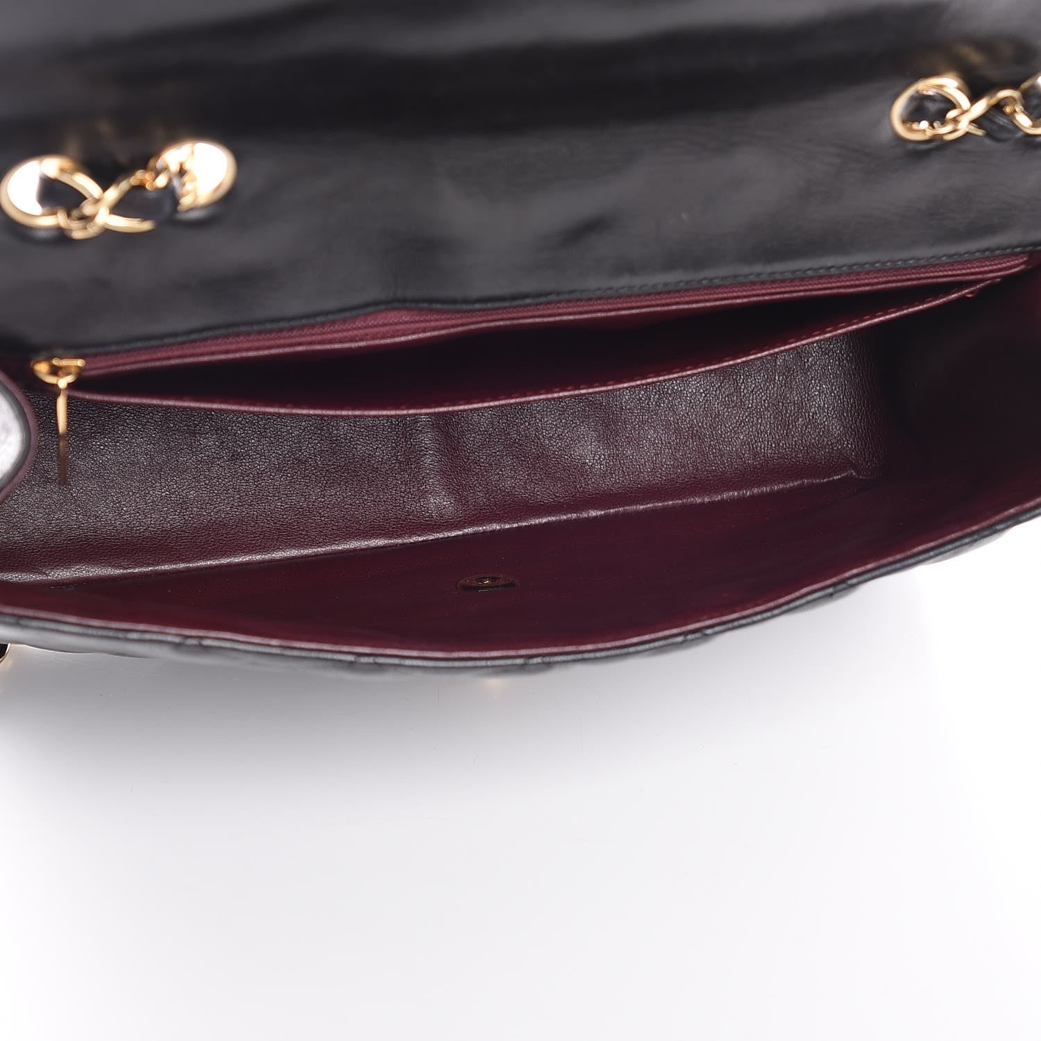Chanel Lambskin Quilted Jumbo Single Flap Black 5 of 8