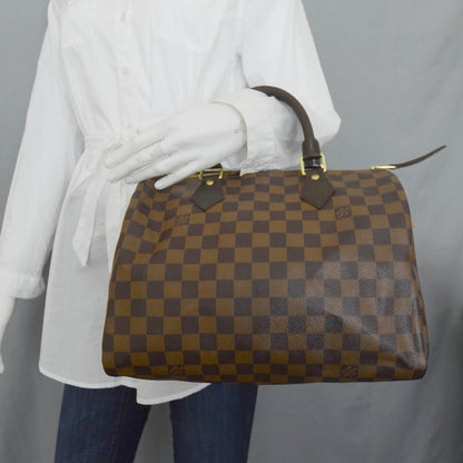 Louis Vuitton Damier Ebene Speedy 30 2 of 10
