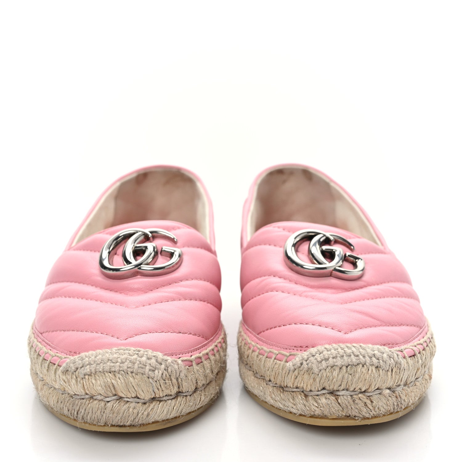 Gucci Nappa Matelasse GG Marmont Espadrilles 36 Wild Rose 2 of 9