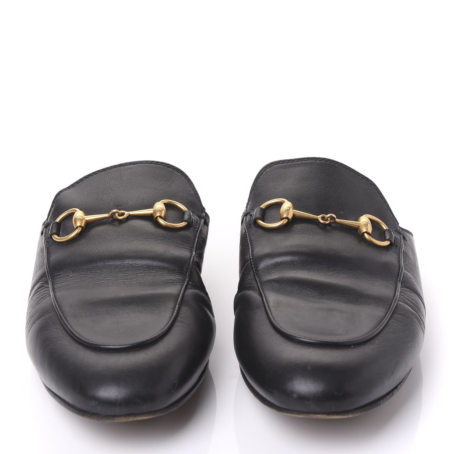 Gucci Calfskin Womens Princetown Slippers 38.5 Black 3 of 9