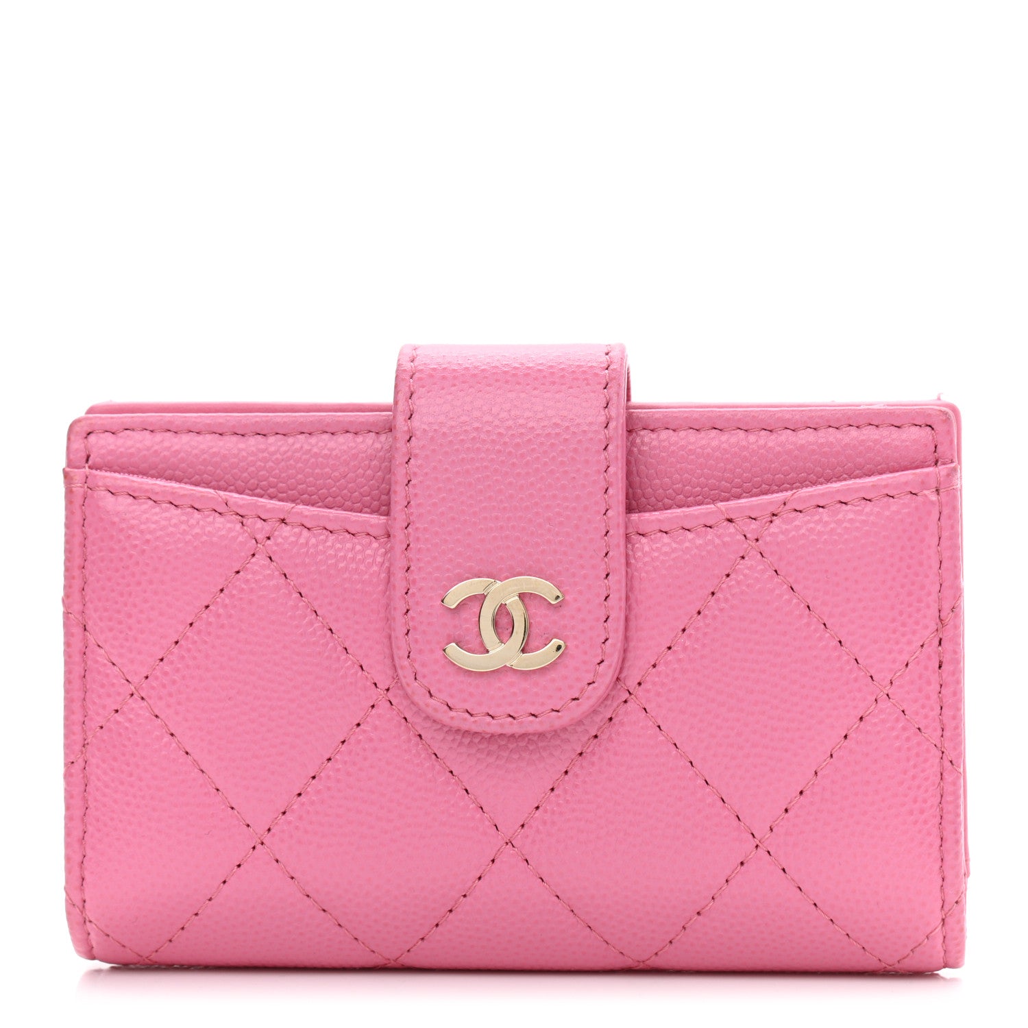 Chanel Caviar Quilted Small Classic Wallet Pink 1 of 9