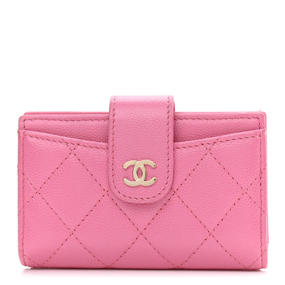 Chanel Caviar Quilted Small Classic Wallet Pink 1 of 9