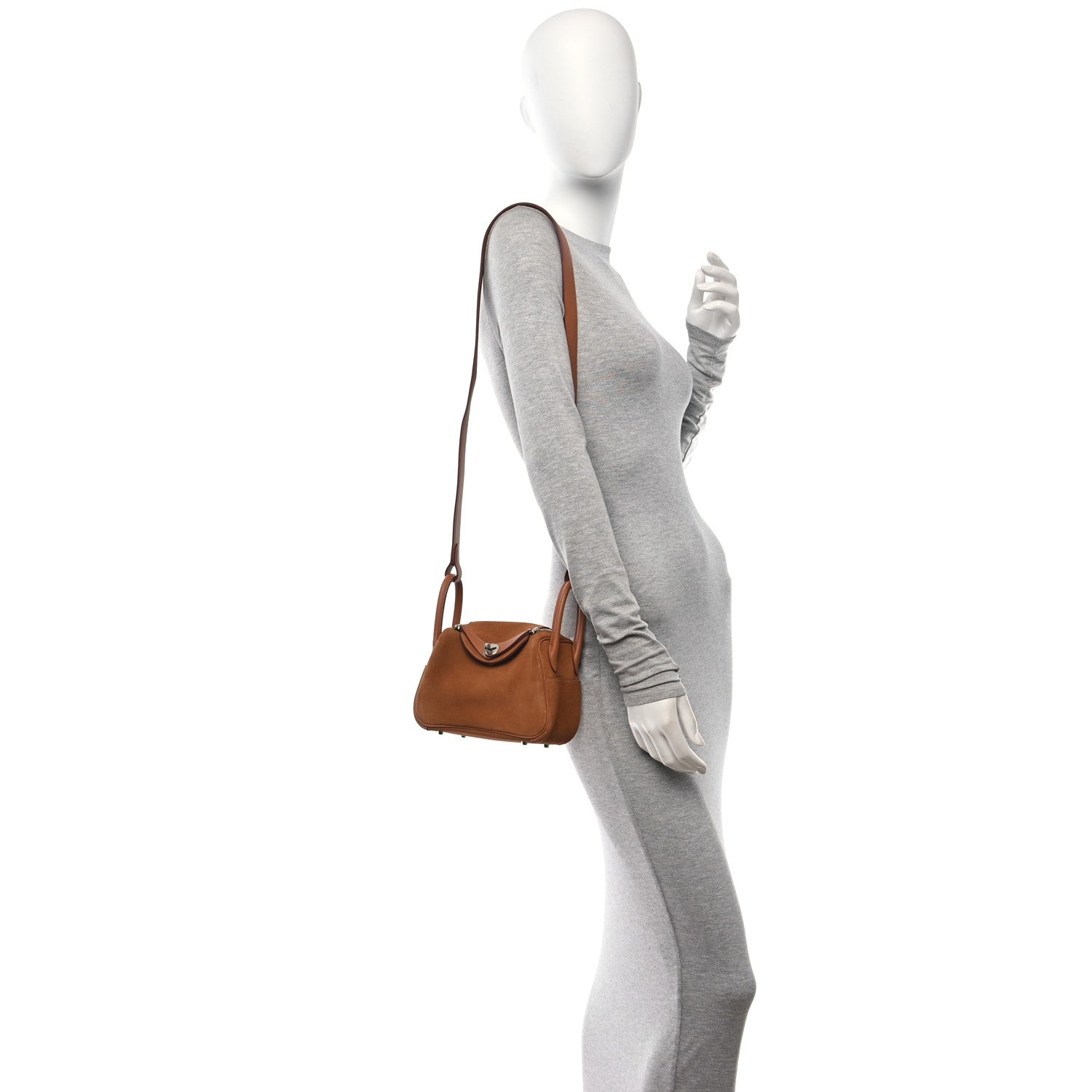 Hermes Veau Grizzly Swift Mini Lindy 20 Gold 2 of 10