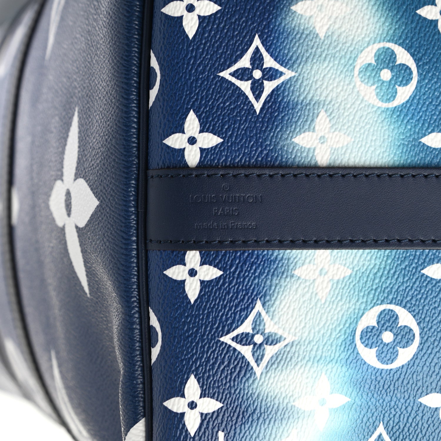 Louis Vuitton Monogram Escale Keepall Bandouliere 50 Blue 6 of 9