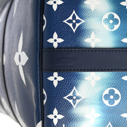 Louis Vuitton Monogram Escale Keepall Bandouliere 50 Blue 6 of 9