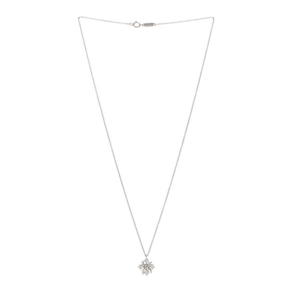 Tiffany Platinum Diamond Schlumberger Lynn Pendant Necklace 3 of 5