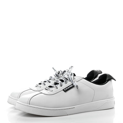 Chanel Calfskin CC Womens Sneakers 40 White 3 of 7