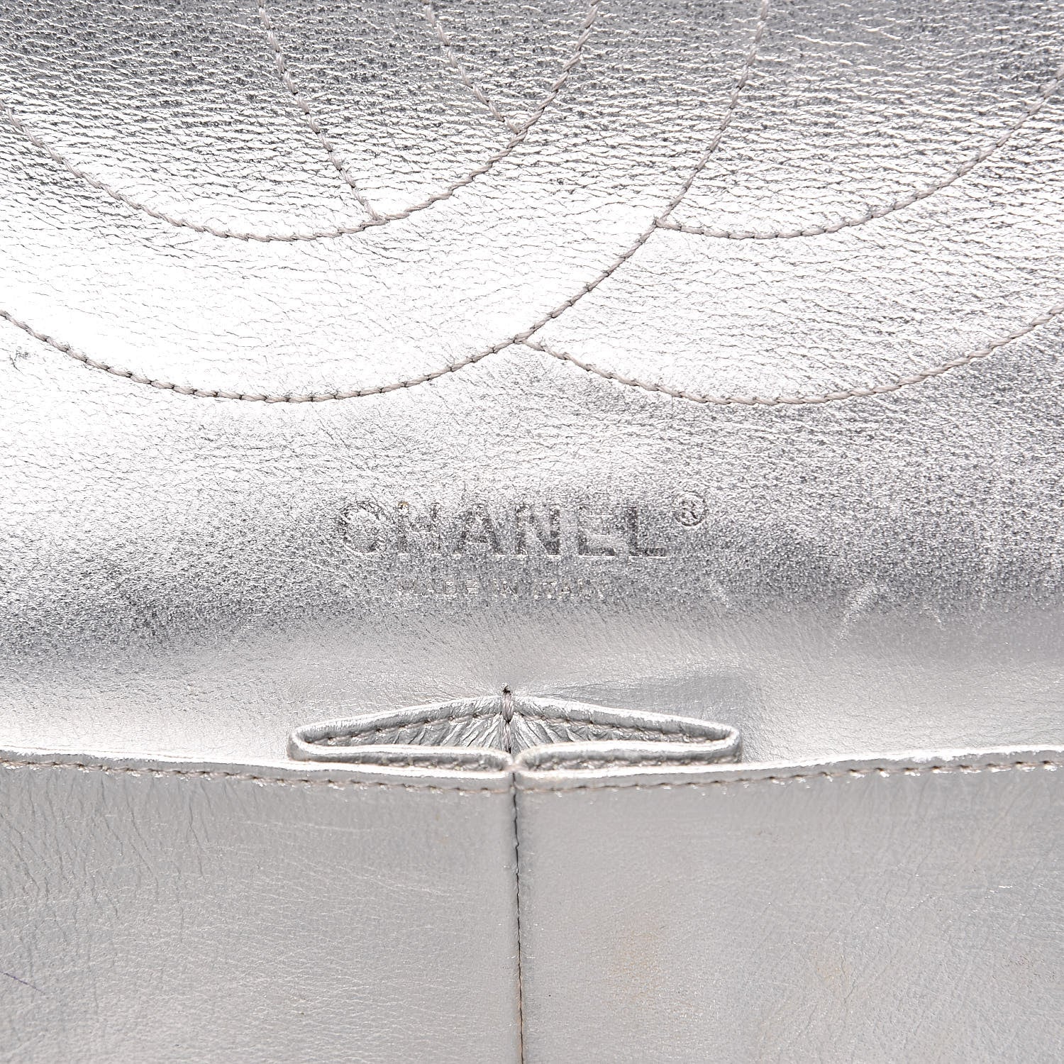 Chanel Metallic Lambskin Quilted 2.55 Reissue 227 Flap Silver 6 of 17