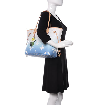 Louis Vuitton Monogram Giant By The Pool Neverfull MM Blue 2 of 9