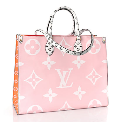 Louis Vuitton Monogram Giant Onthego GM Rouge Rose 3 of 8