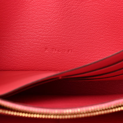 Hermes Chevre Mysore Kelly Longue Wallet Rose Lipstick 6 of 8