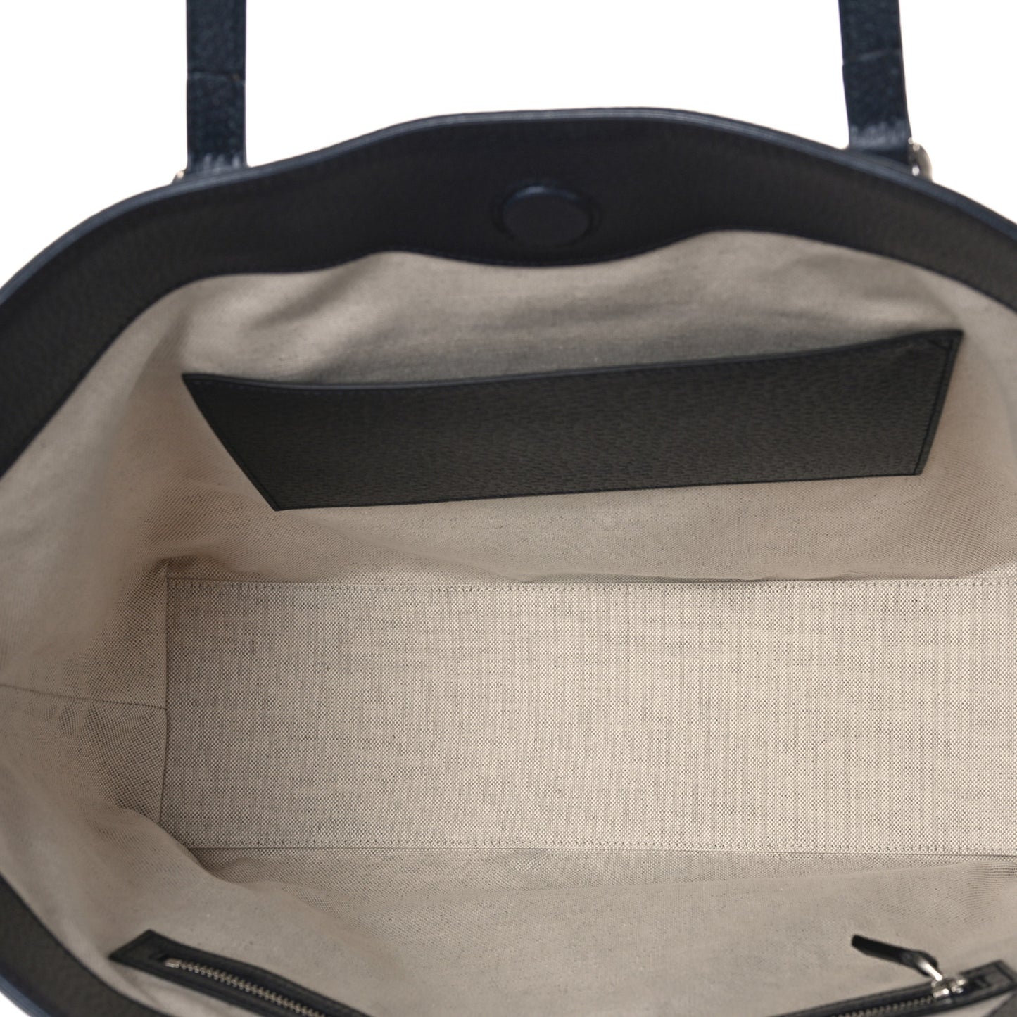 GG Supreme Monogram Textured Calfskin Web Medium Ophidia Shopping Tote Beige Blue
