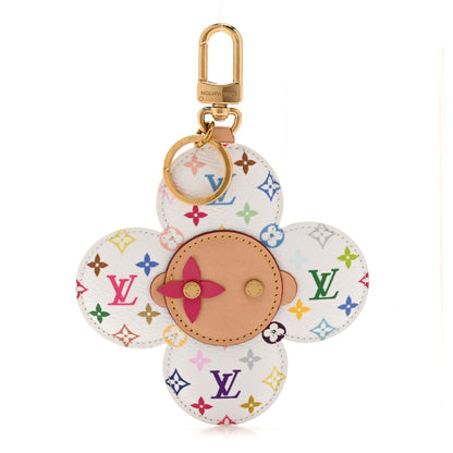 Louis Vuitton LV x TM Monogram Multicolor Vivienne Head Bag Charm White 1 of 5