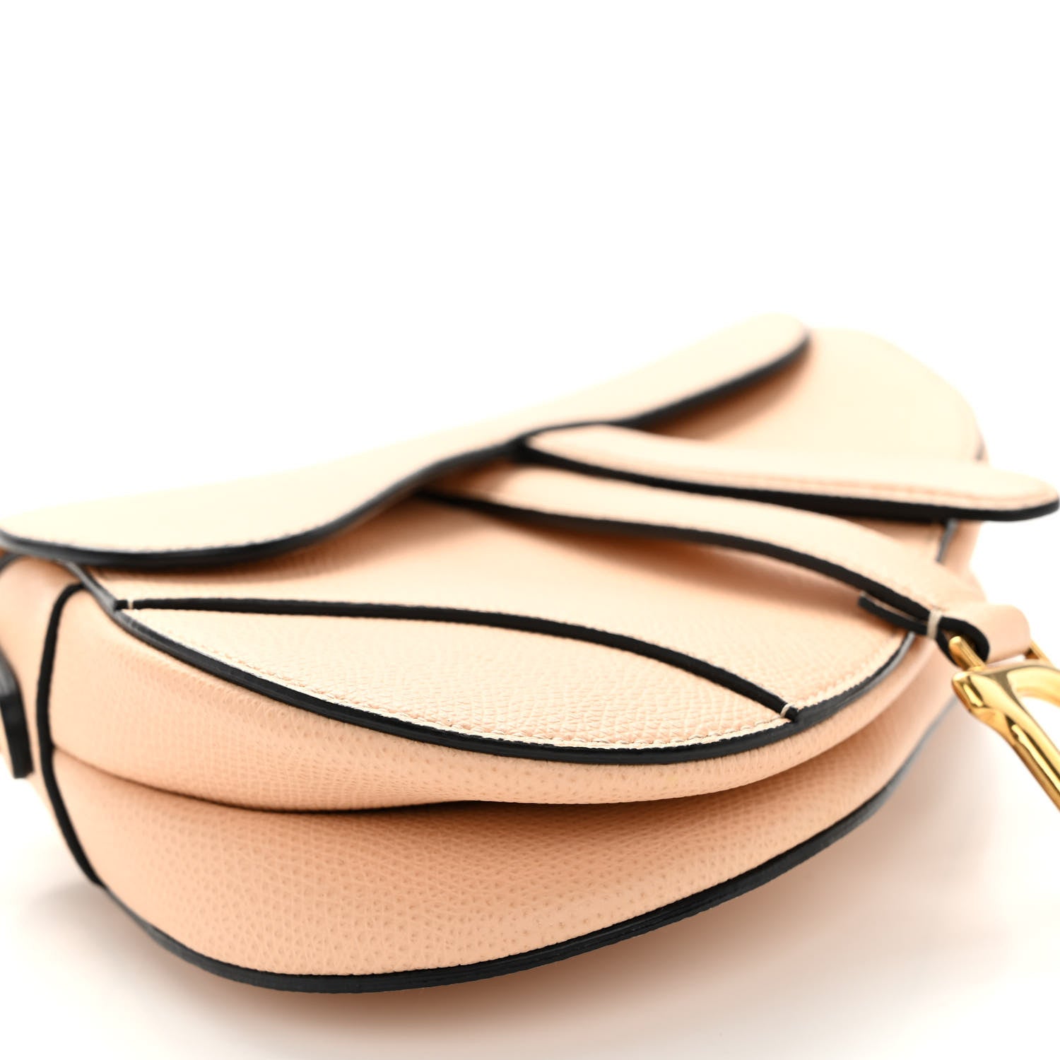 Christian Dior Grained Calfskin Mini Saddle Bag Beige 9 of 9