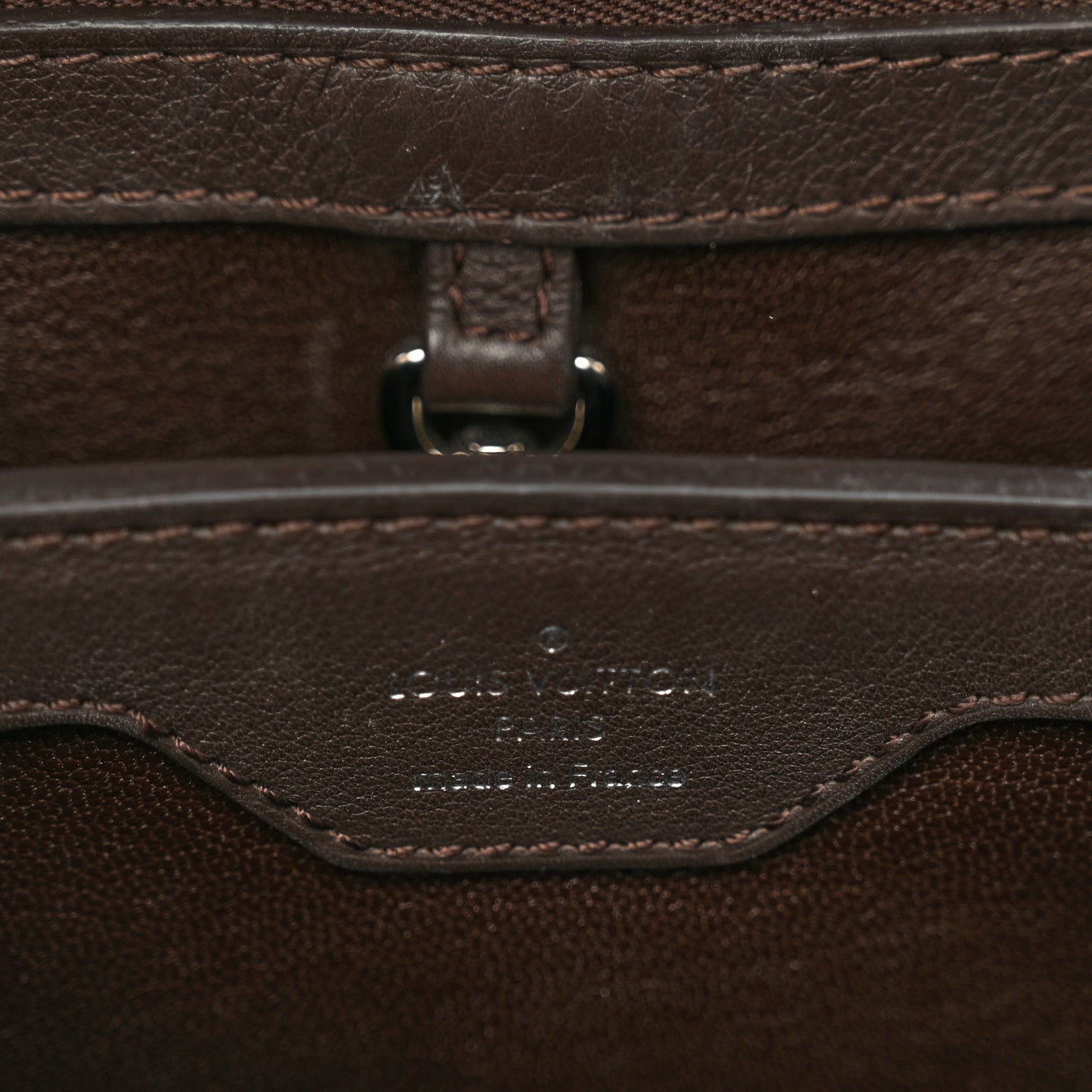 Mink Fur Capucines MM Dark Brown