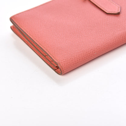 Hermes Epsom Bearn Gusset Wallet Flamingo 9 of 12