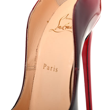 Christian Louboutin Patent Degrade Hot Chick 130 Pumps 38 Black Red 8 of 9