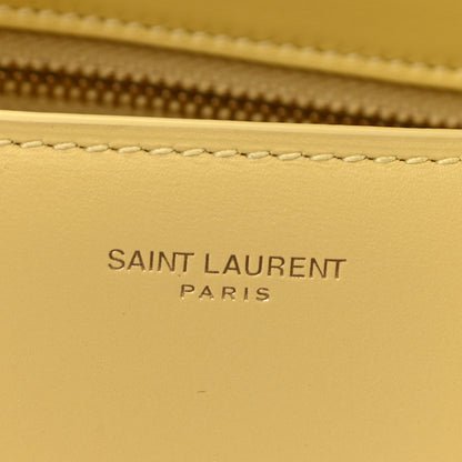 Saint Laurent Smooth Calfskin Carre Satchel Paille 7 of 11