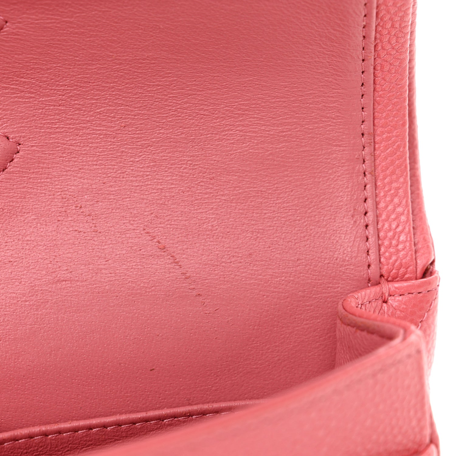 Chanel Iridescent Caviar Quilted Medium Double Flap Dark Pink 10 of 16