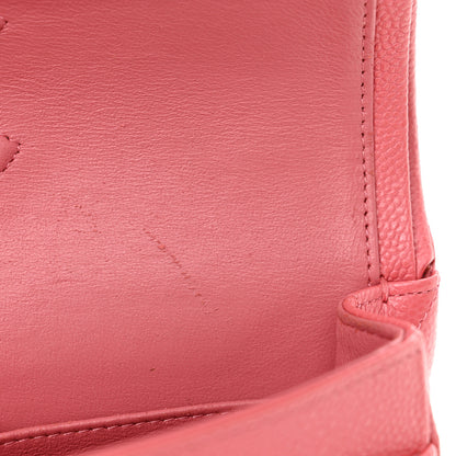 Chanel Iridescent Caviar Quilted Medium Double Flap Dark Pink 10 of 16