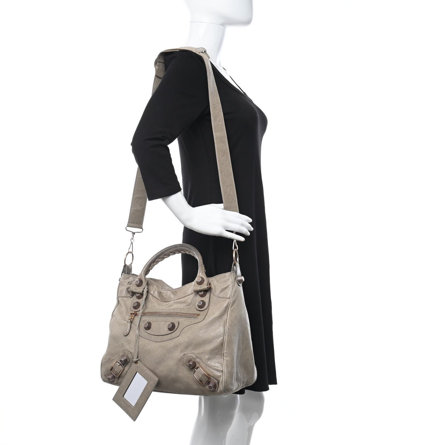 Agneau Giant 21 Rose Gold Hardware Velo Papyrus