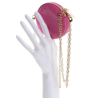 Valentino Garavani Leather Rosette Small Chain Strap Bag Pink 2 of 6