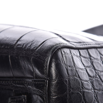 Givenchy Calfskin Crocodile Embossed Medium Antigona Black 12 of 16