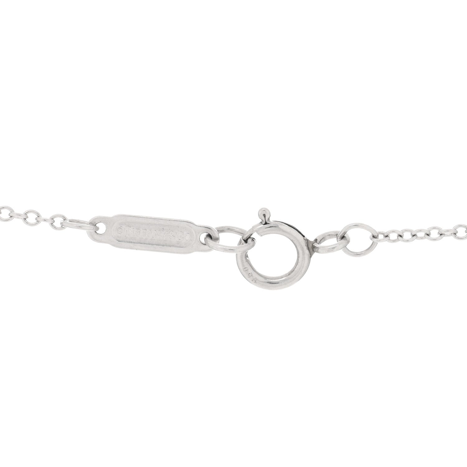 Tiffany Platinum Diamond Letters A Pendant Necklace 3 of 3