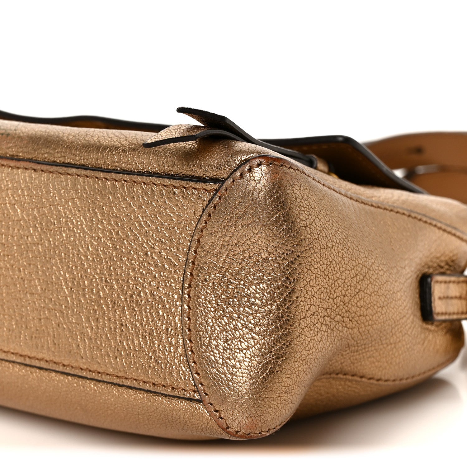 Chloe Metallic Calfskin Mini Faye Day Shoulder Bag Gold 12 of 12