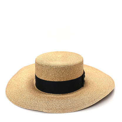 Gucci Lame Papier Hat S Black Gold 5 of 11