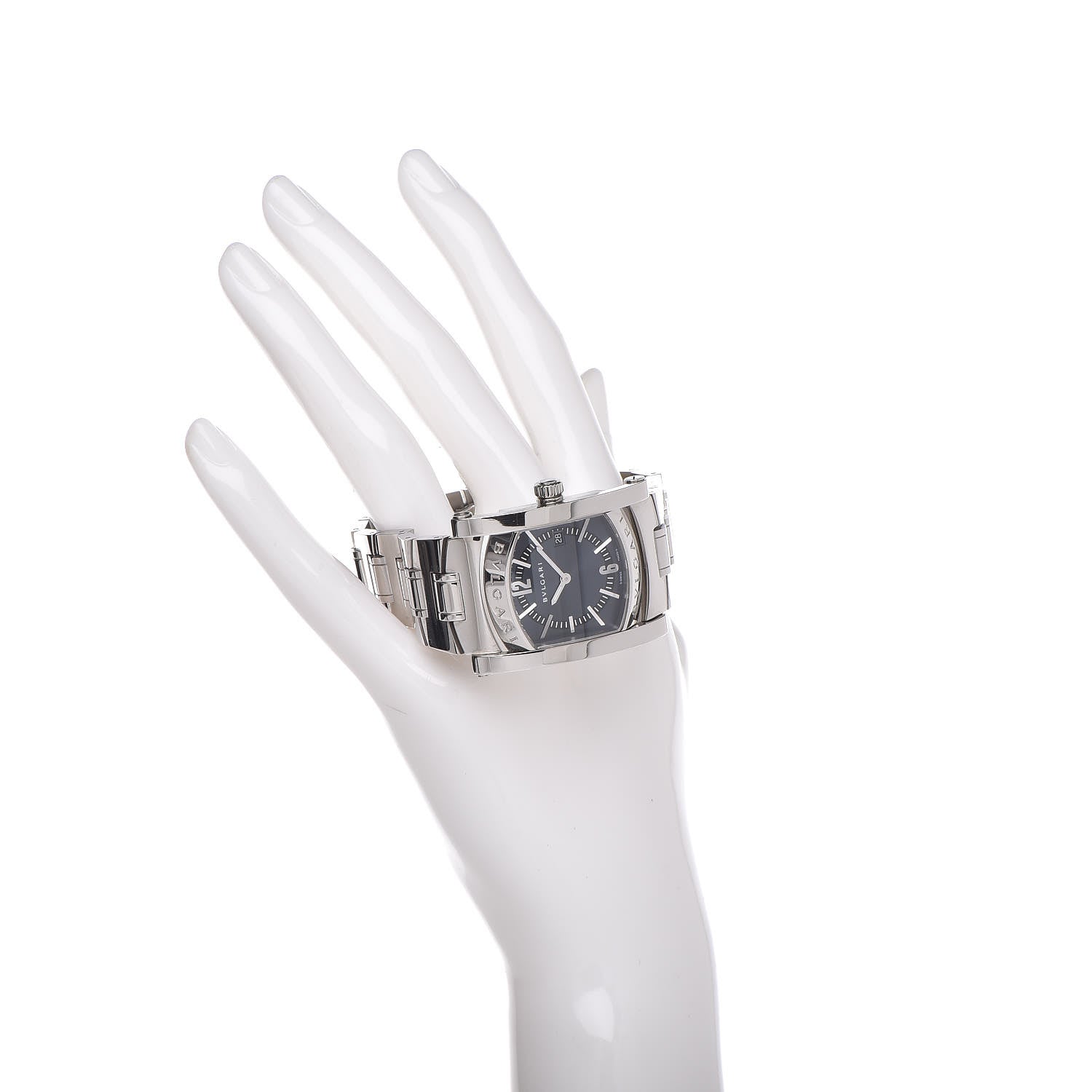Bulgari Stainless Steel 35mm Assioma Quartz Watch Blue 2 of 7