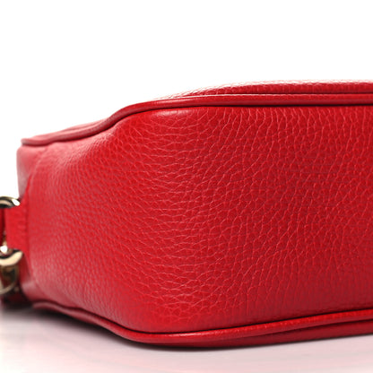 Gucci Pebbled Calfskin Small Soho Disco Bag Tabasco Red 9 of 10