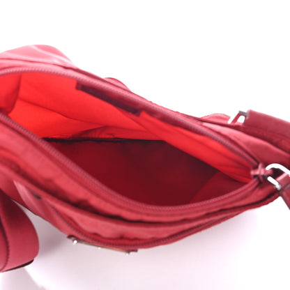 Prada Nylon Vela Flat Messenger Bag Fuoco 4 of 4