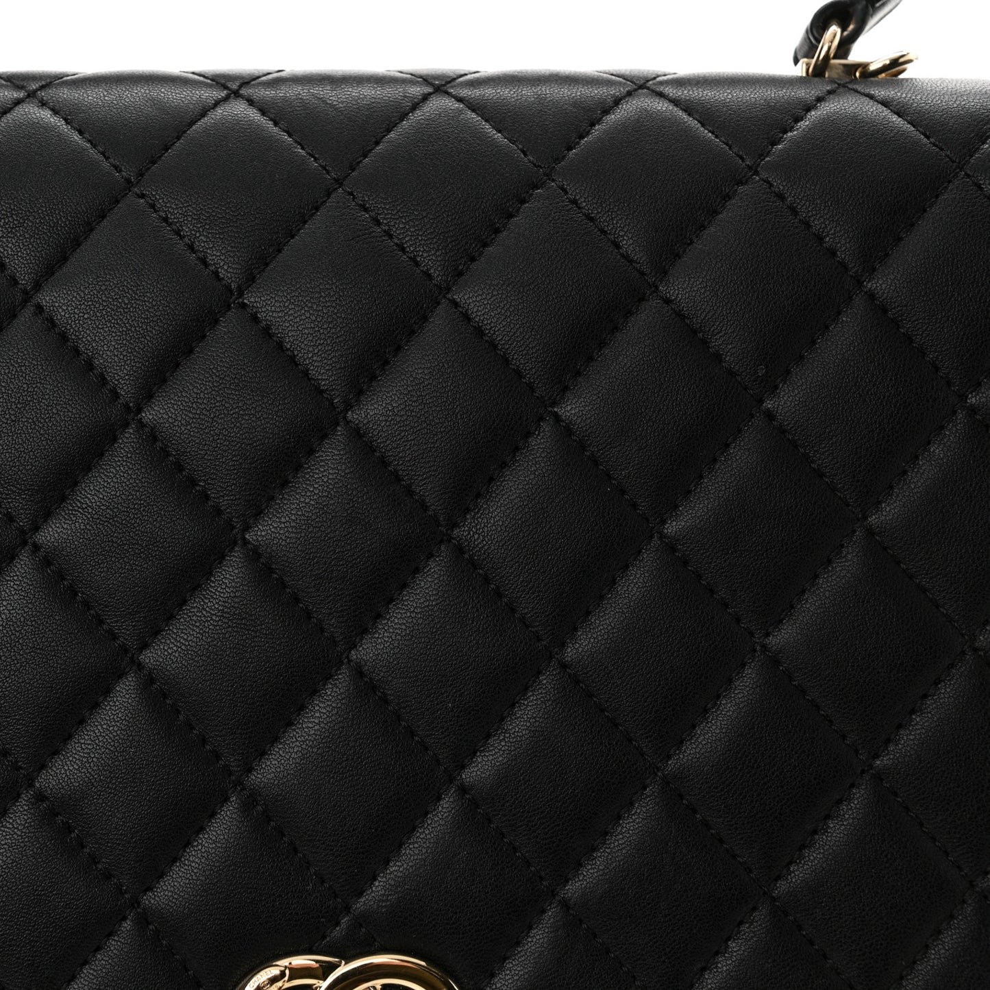 Lambskin Quilted Medium Citizen Chic Flap Black