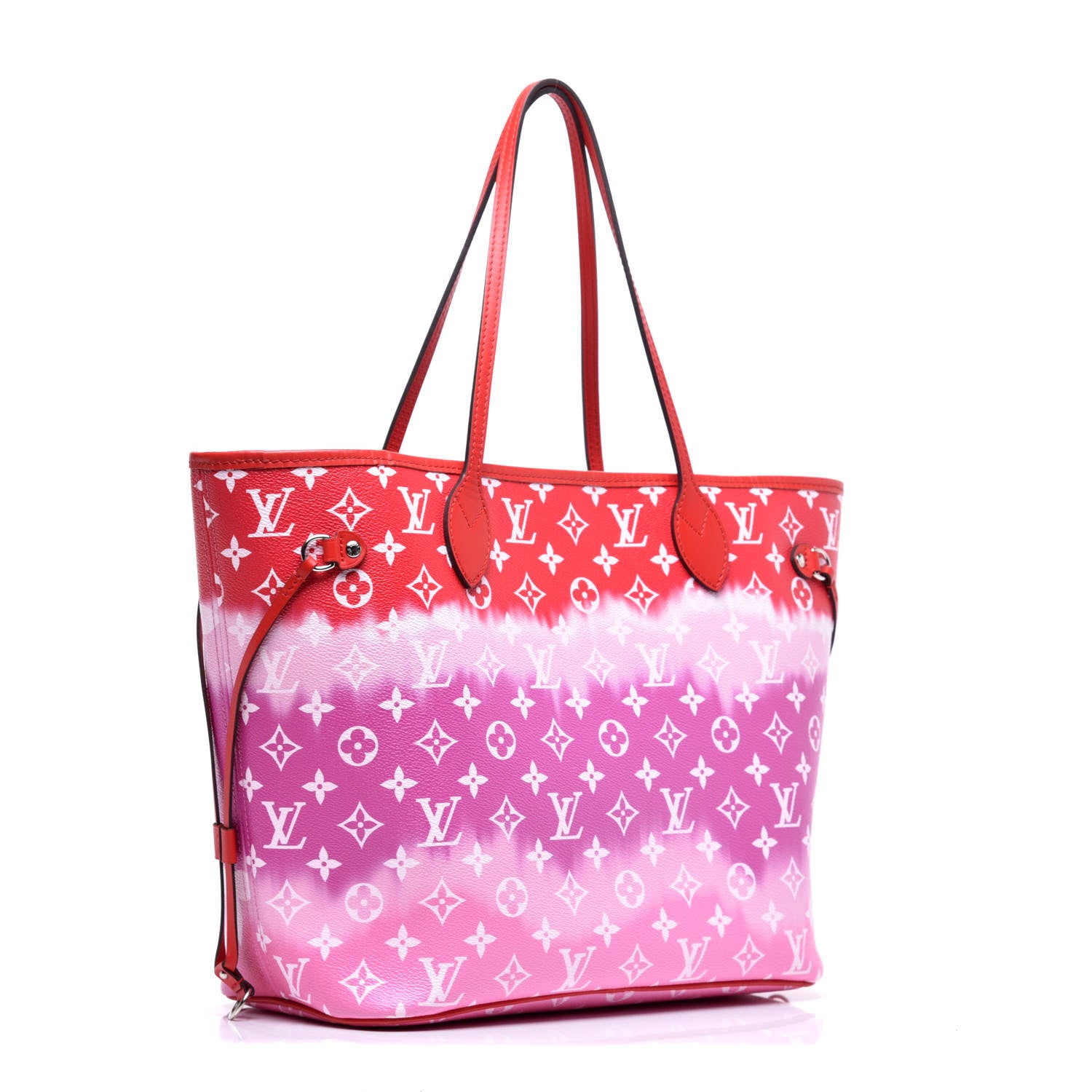 Louis Vuitton Monogram Escale Neverfull MM Rouge 3 of 8