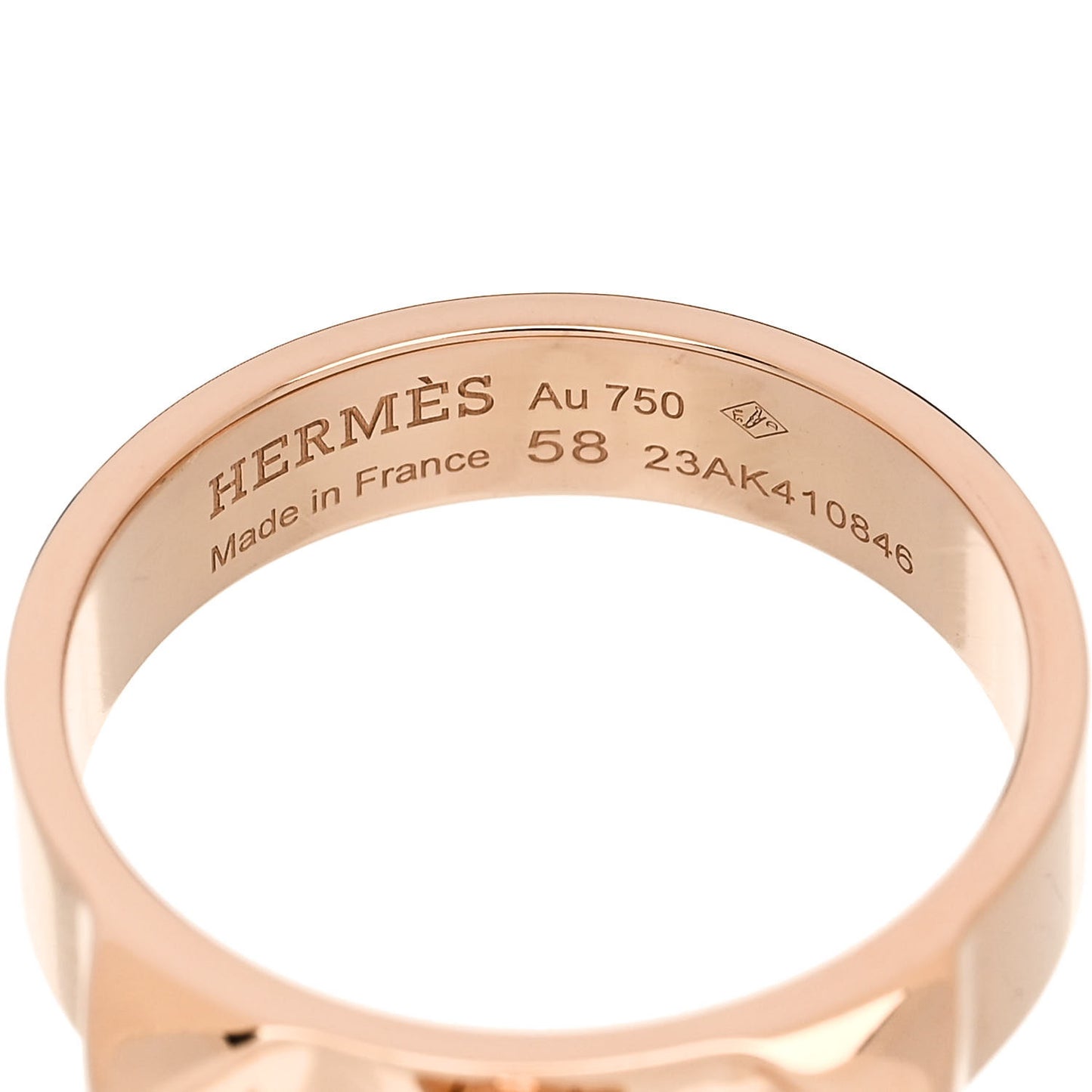 18K Rose Gold PM Collier De Chien Ring 58 8.5