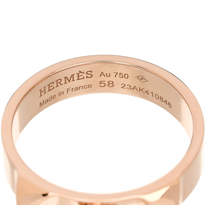 Hermes 18K Rose Gold PM Collier De Chien Ring 58 8.5 4 of 5