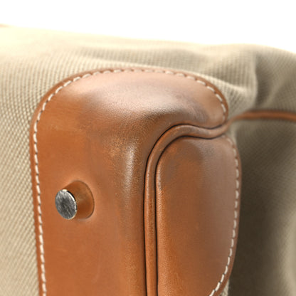 Hermes Toile Natural Barenia Flag HAC Birkin 40 Fauve Paprika 10 of 16