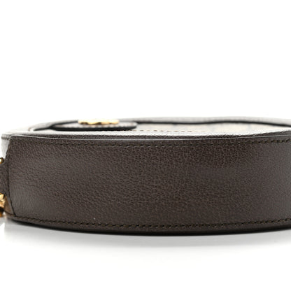 Gucci GG Supreme Monogram Web Mini Ophidia Round Shoulder Bag Brown 8 of 9