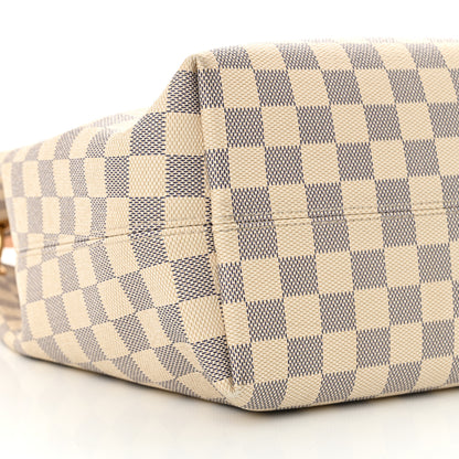 Louis Vuitton Damier Azur Graceful MM Rose Ballerine 10 of 18