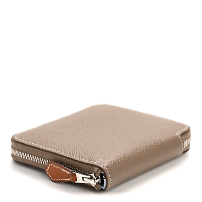 Hermes Epsom Silk'in Compact Wallet Etoupe 4 of 11