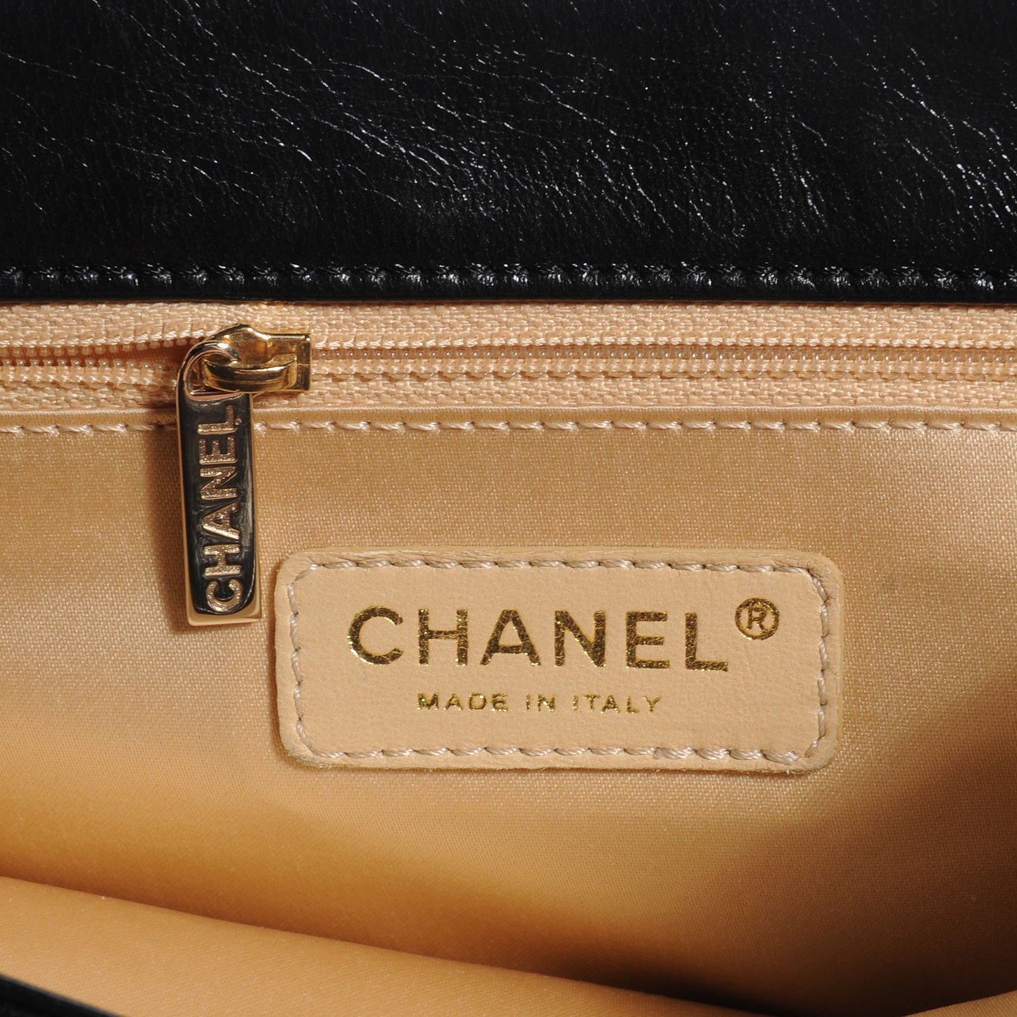 Lambskin Mademoiselle Chocolate Bar Shoulder Bag Black