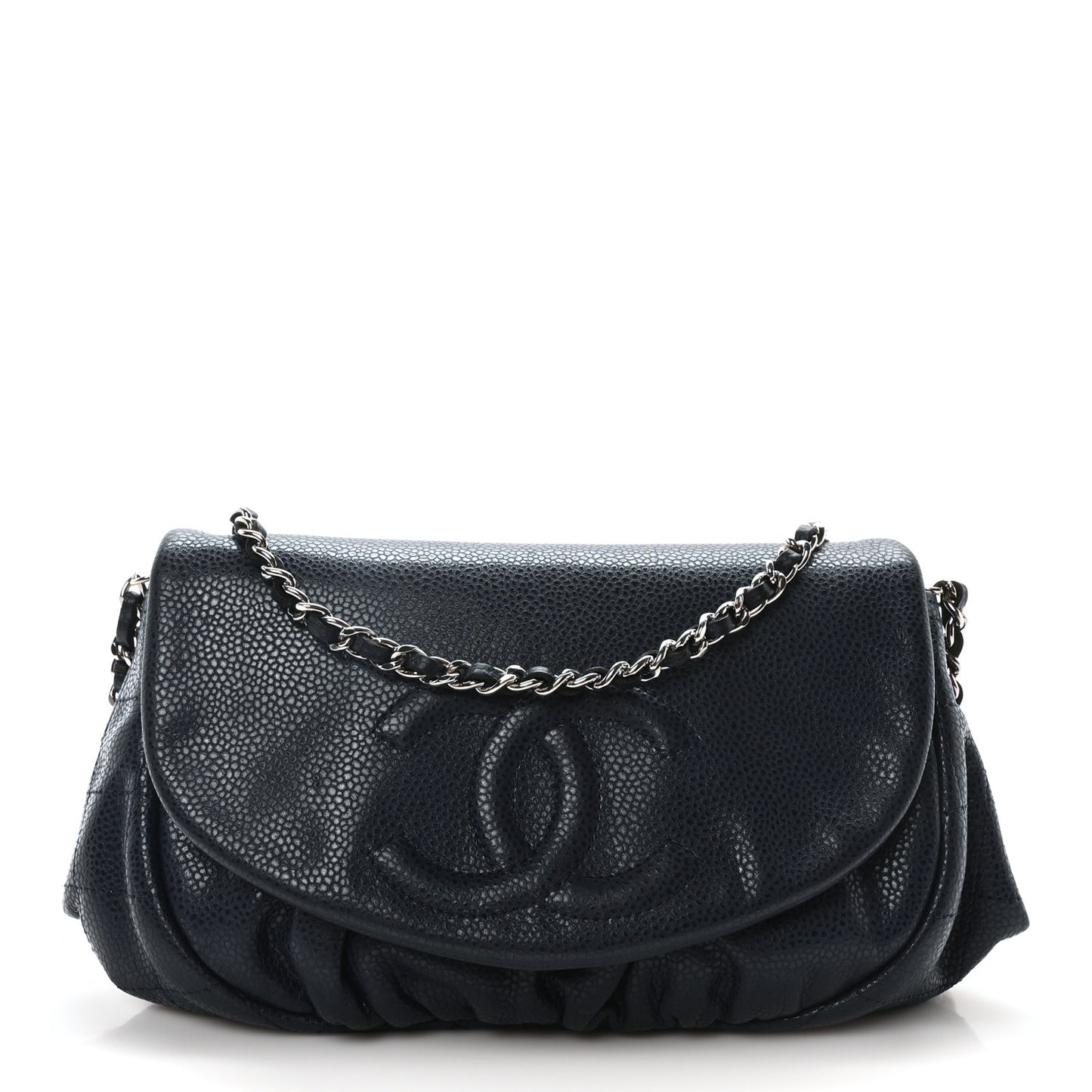 Caviar Half Moon Wallet On Chain WOC Dark Blue
